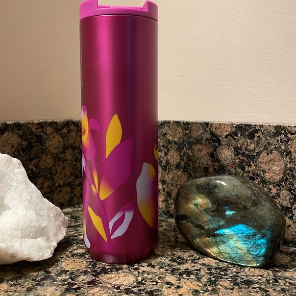 Starbucks Siren Ombré Spring Flower Stainless Steel 16oz Hot/Cold Tumbler NWT - Picture 3 of 7